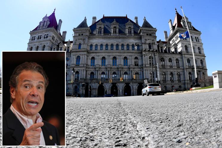 Exterior view of the New York State Capitol