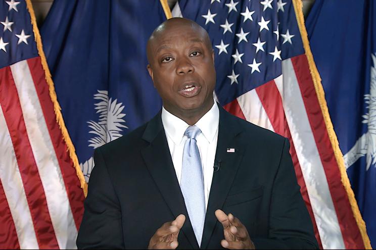Sen. Tim Scott delivered a scathing rebuttal to President Biden's first joint address to Congress.