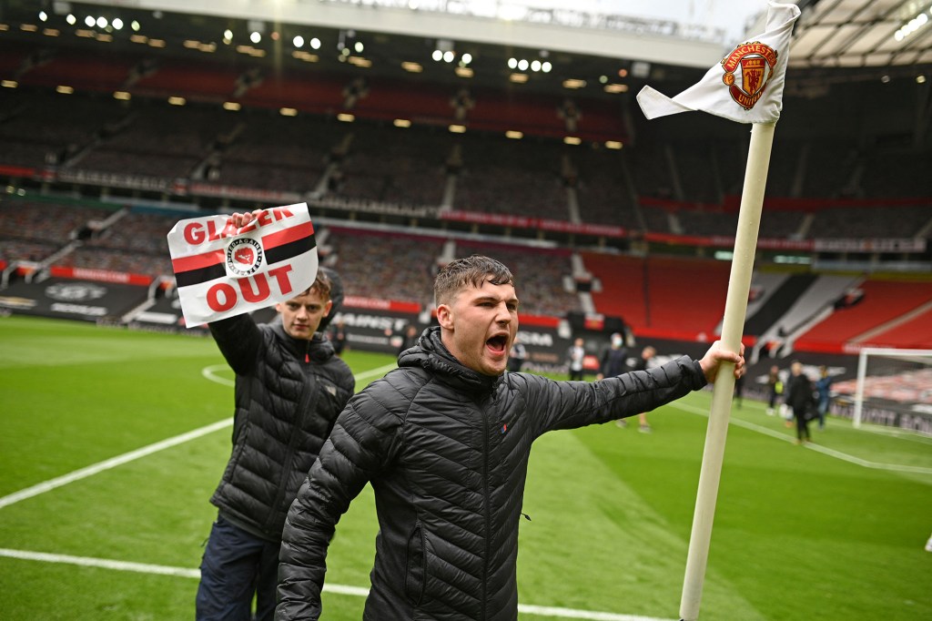 Manchester United fans Old Trafford Glazers