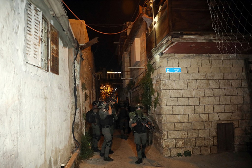 Israeli police managed crowd control as protests  over evictions in continued through the night. Protesters threw rocks and fireworks at police.