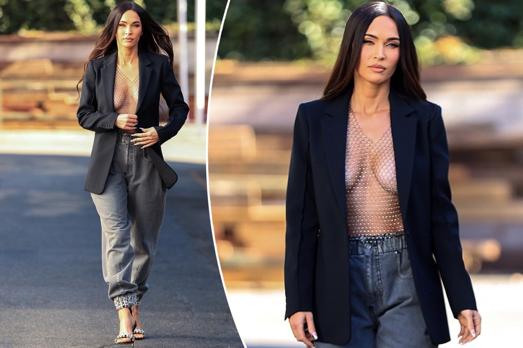 Actress Megan Fox stuns in a mind-blowing outfit leaving a photoshoot In Los Angeles. The actress left little to the imagination.