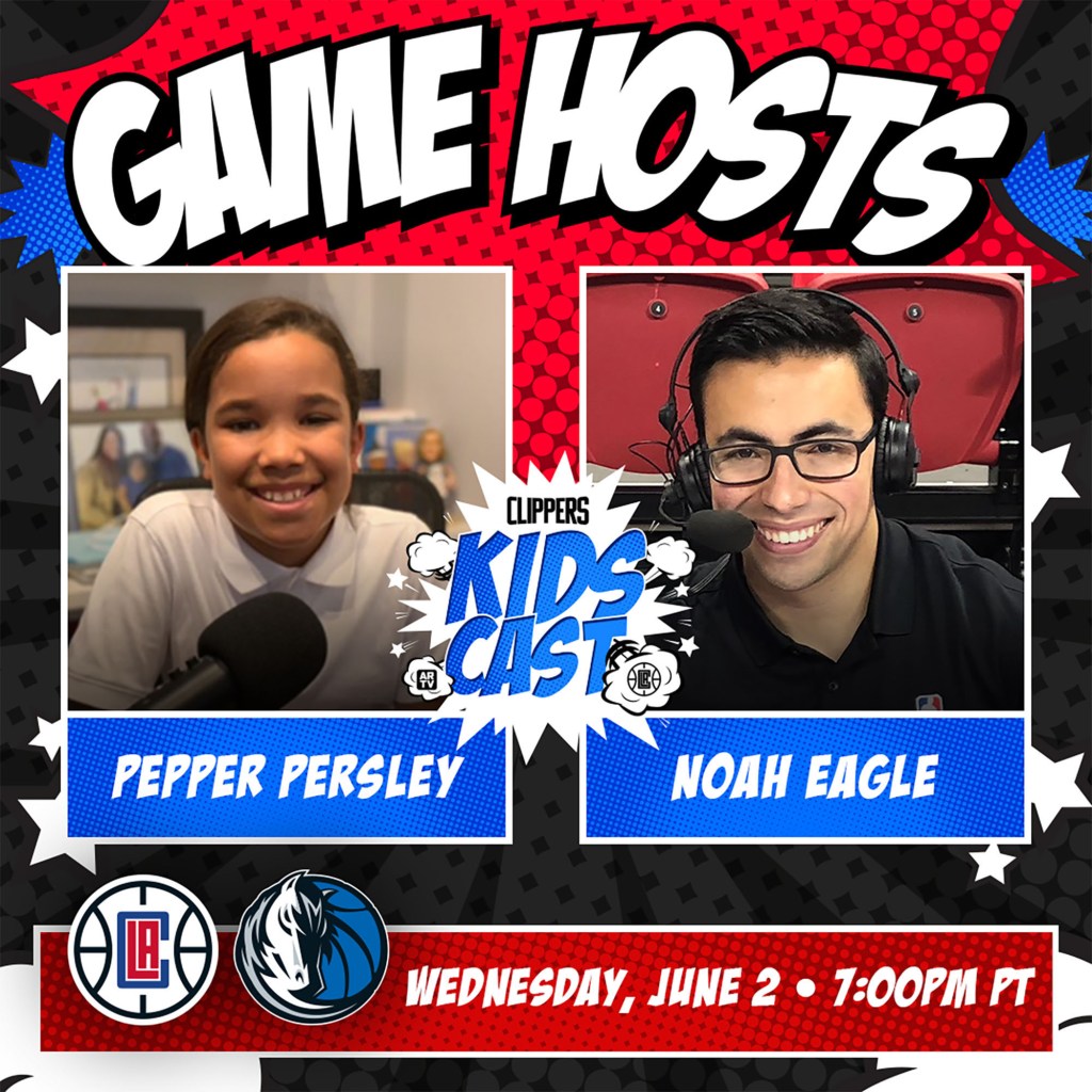 Pepper Parsely is debuting the Clippers' first-ever broadcast for kids.