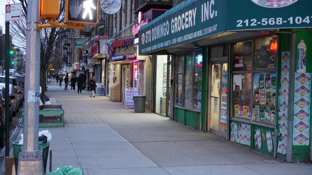 STO Domingo Grocery, the real bodega exterior used for the film.