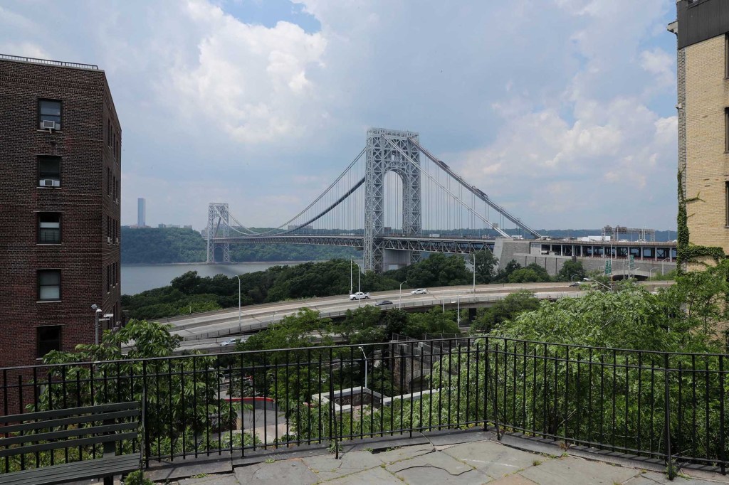 Inside of J. Hood Wright Park at 173rd Street and Haven Avenue in Manhattan.