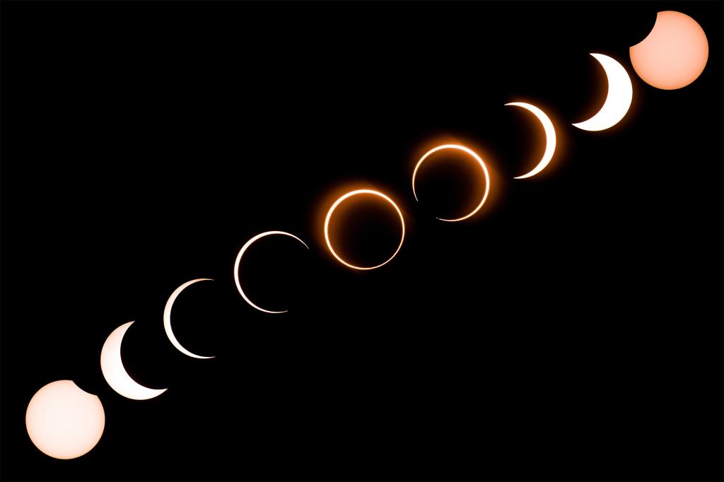 A ring of fire eclipse is a rare phenomenon in which the new moon, too far in its orbit to cover the sun in full, partially blocks it -- leaving a fiery ring visible from Earth.