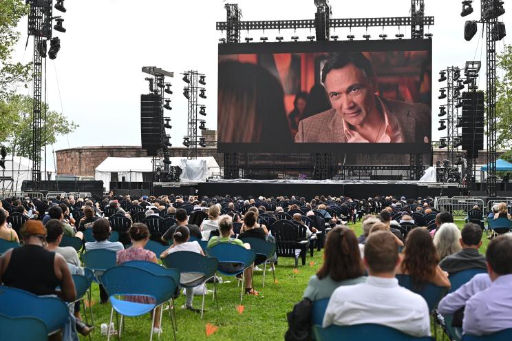 "In The Heights" premiered in Battery Park at the 2021 Tribeca Film Festival, one of many outdoor venues used this year.