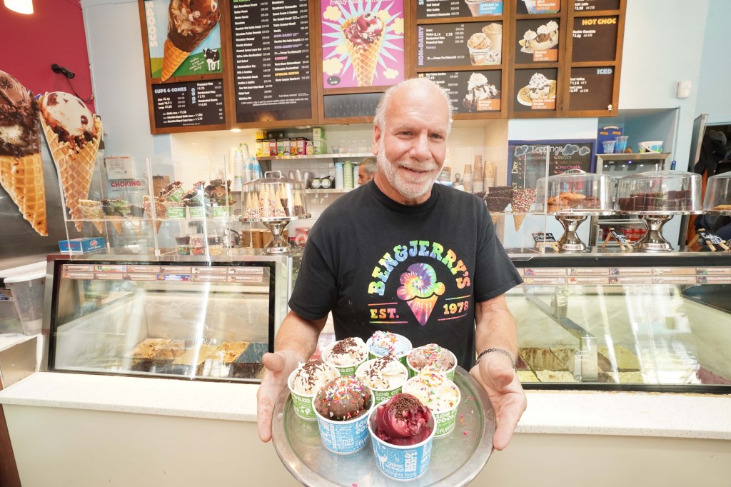 Owner, Joel Gasman behind the counter today.
