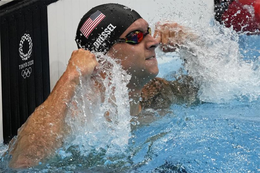 Caeleb Dressel joins an elite club of Olympic winners after winning his 5th gold medal of the 2020 Olympics.