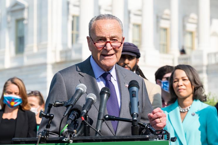 Senate Majority Leader Chuck Schumer anticipates the $1.2 trillion infrastructure deal being legislated “in a matter of days.”