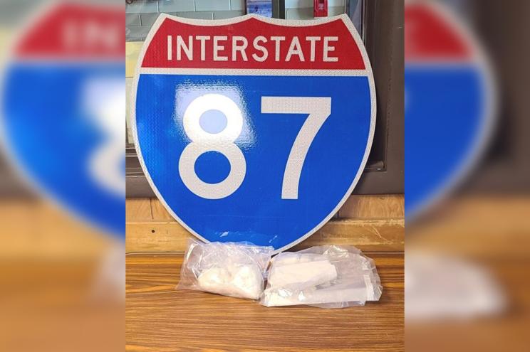 New York State troopers discovered more than 25 ounces of cocaine inside a 7-month-old baby’s diaper bag.