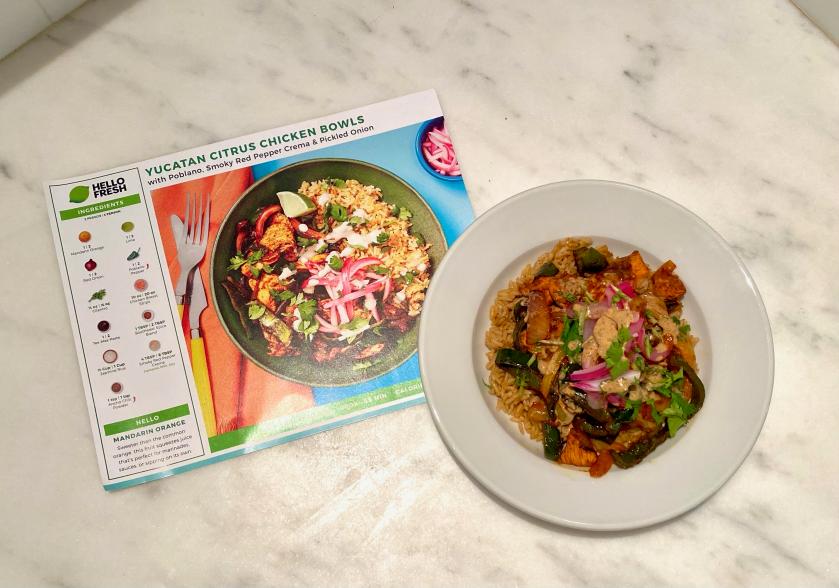 A few of the HelloFresh meals we whipped up recently.