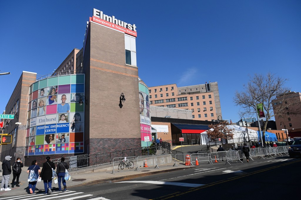 Elmhurst Hospital Center in the Queens.