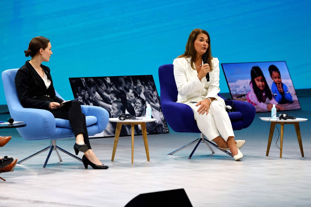 Melinda Gates spoke about empowering women during the Generation Equality Forum in Paris.