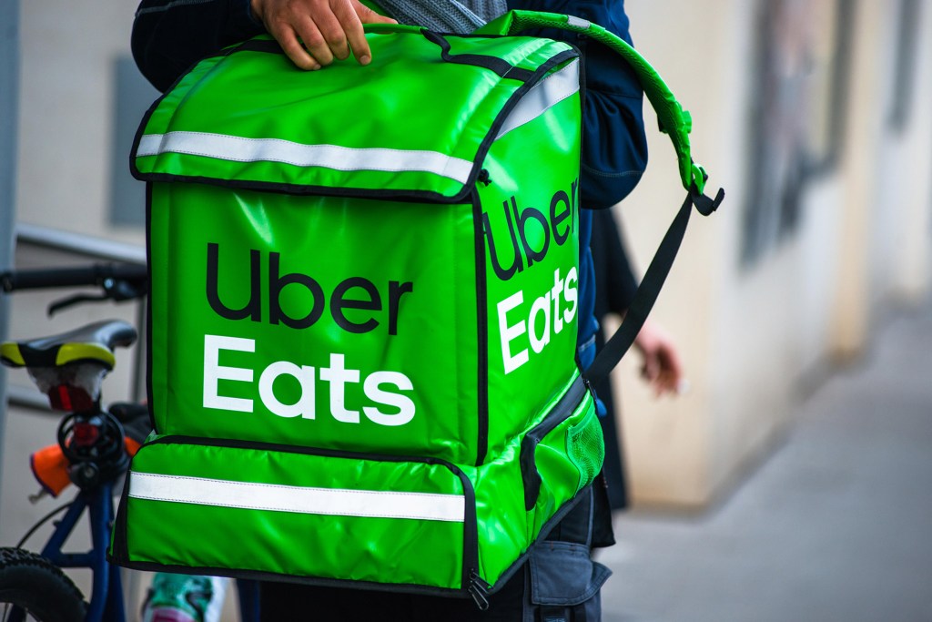 Uber Eats bag.