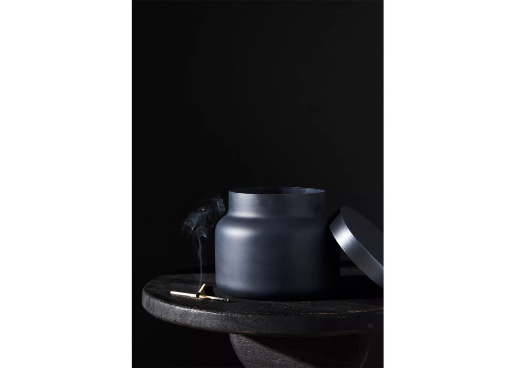 Capri Blue Volcano Giant Matte Black Candle