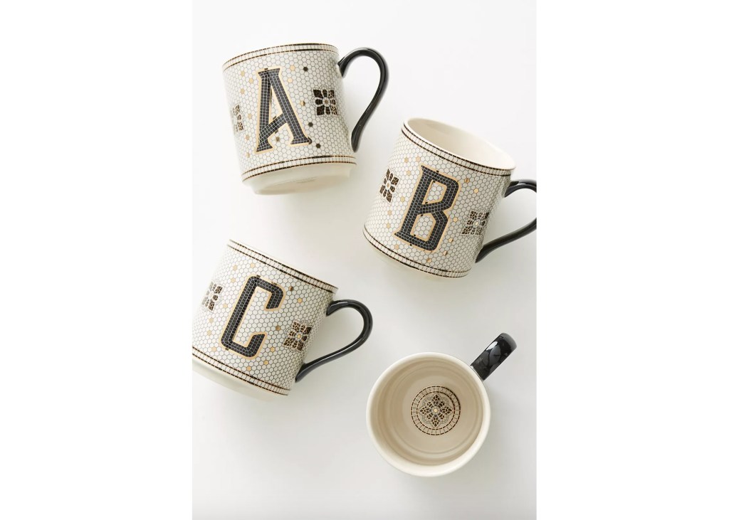 Tiled Margot Monogram Mug