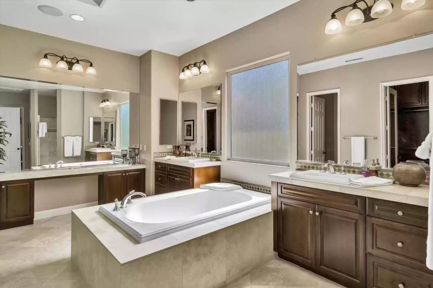 One of the home's bathrooms is pictured from another angle.