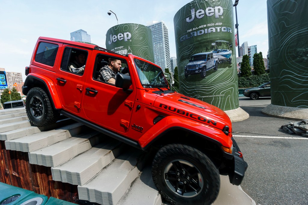 Camp Jeep obstacle course