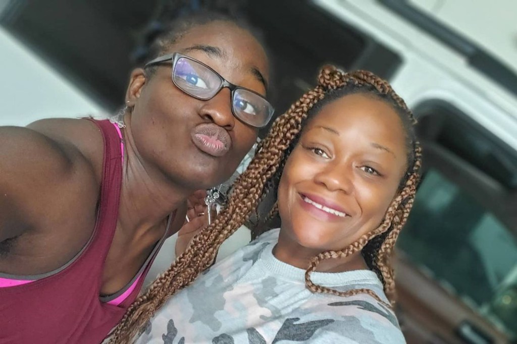 Tamyra Mensah-Stock seen with her mother.