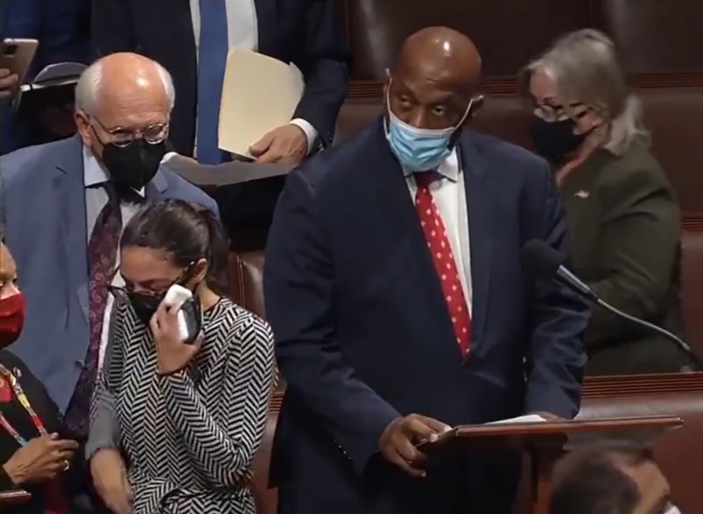 Rep. Alexandria Ocasio-Cortez shed tears during the House's vote on funding Israel's Iron Dome.