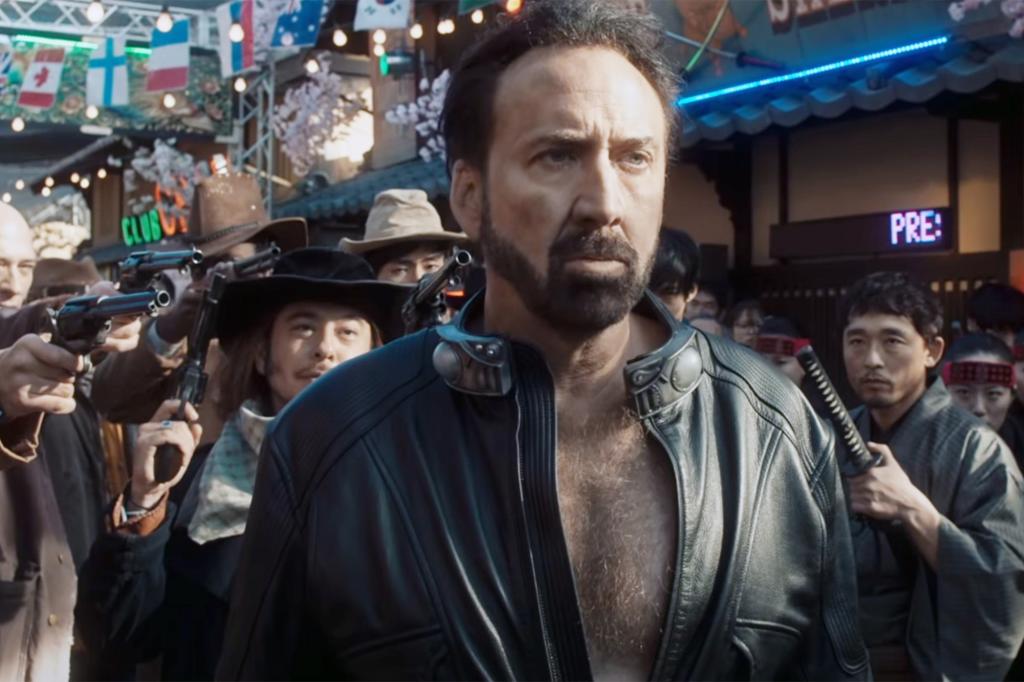 Nicholas Cage goes on a post-apocalyptic mission in "Prisoners of the Ghostland."