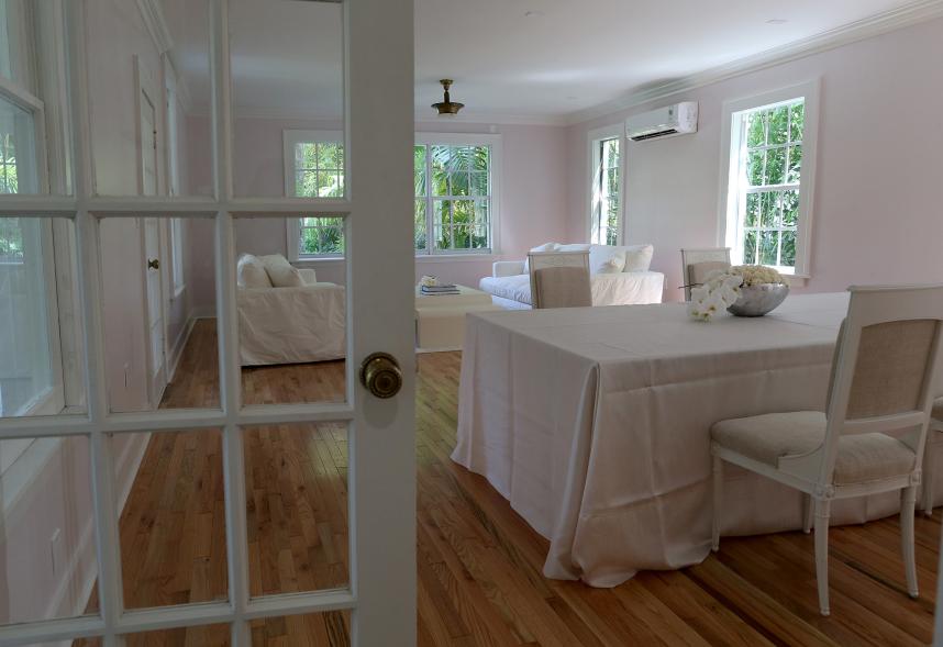 A living room in the former home of Al Capone is seen during a tour of the historic house on March 18, 2015 in Miami Beach, Florida.