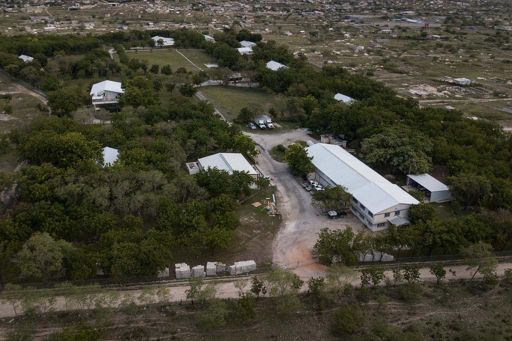 An aerial view of Christian Aid Ministries headquarters.