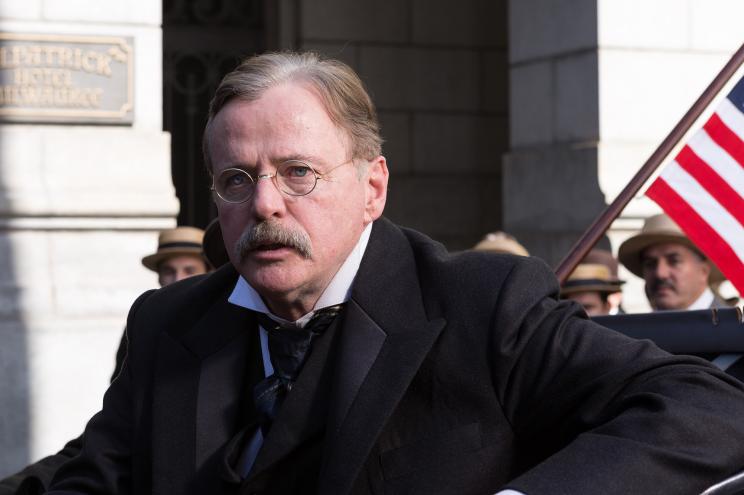 Photo showing Aidan Quinn as Teddy Roosevelt in "The American Guest"