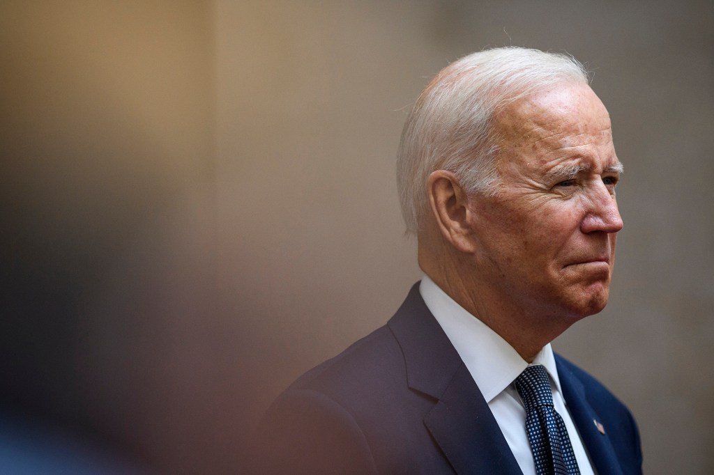 President Joe Biden in profile