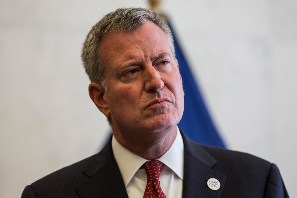 Mayor Bill de Blasio has insisted that NYPD presence in the New York subways has been effective despite the rise in crime.