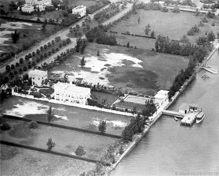 An aerial view of the Al Capone's home, isolated before new construction began in the neighborhood.