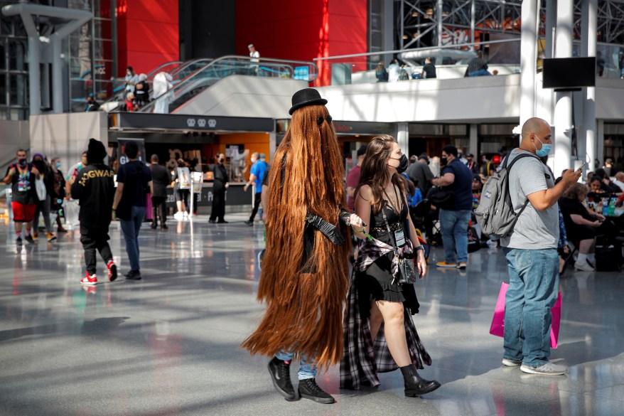 New York Comic Con is held at the Jacob Javits Convention Center in Manhattan in New York