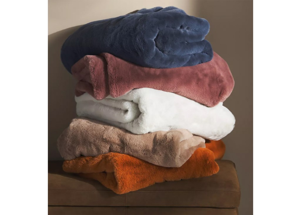 Sophie Faux Fur Throw Blanket