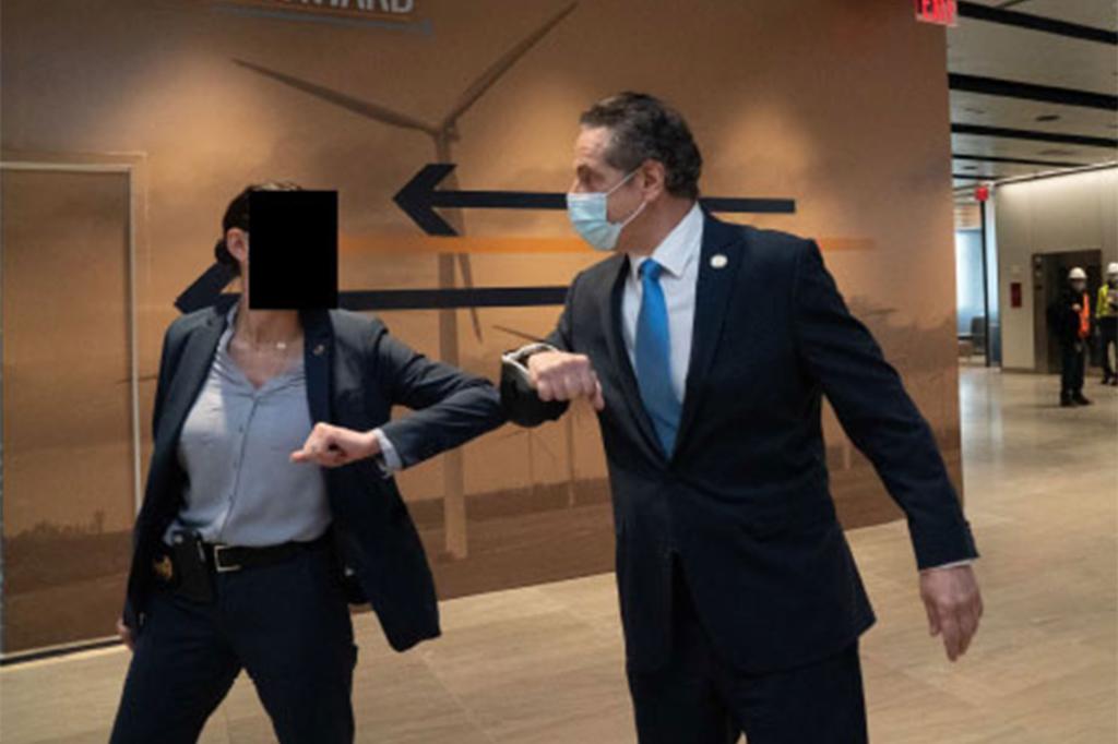 A woman identified as "Trooper #1" said she felt "completely violated" when she was harassed while working in Cuomo's protective detail, according to the report.