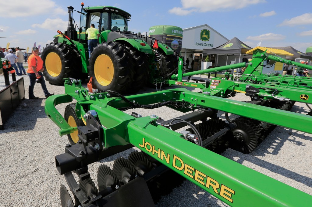 Due to the strike, John Deere's stock has fallen about 20 percent to $330 per share after hitting an all-time high of $400 per share.