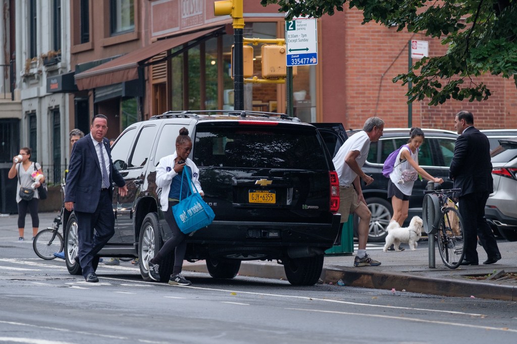 Mayor Bill de Blasio's van.