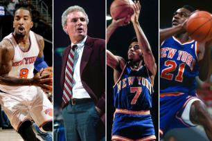 J.R. Smith, Hubie Brown, Dean Meminger and Gerald Wilkins, all formerly of the New York Knicks