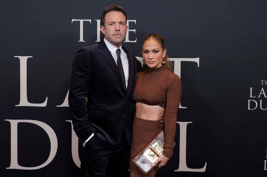 Ben Affleck and Jennifer Lopez step out for the New York premiere of Affleck's film "The Last Duel" — also starring his BFF Matt Damon — in October.