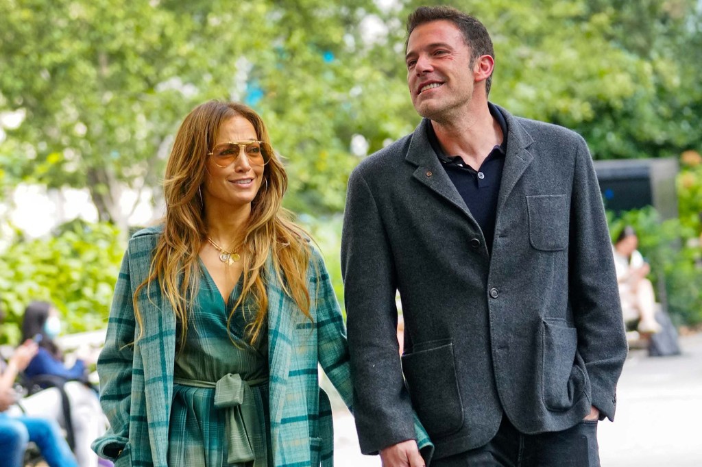 Jennifer Lopez and Ben Affleck step out together in New York in late September.