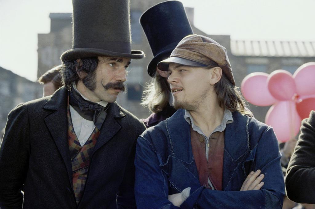 Day-Lewis is seen opposite Leonardo DiCaprio in "Gangs of New York."