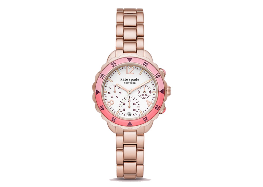 Baywater Dive-Inspired Rose Gold-Tone Stainless Steel Watch