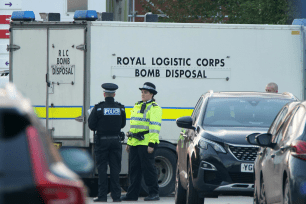 Emergency services outside Liverpool Women's Hospital.