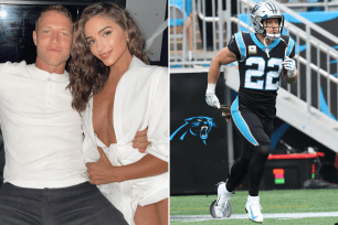 Olivia Culpo responds to hype surrounding boyfriend Christian McCaffrey's Panthers after quarterback Cam Newton's return.