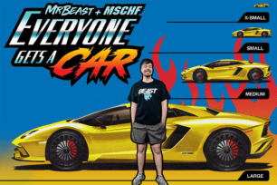 A man standing in front of a yellow Lamborghini car