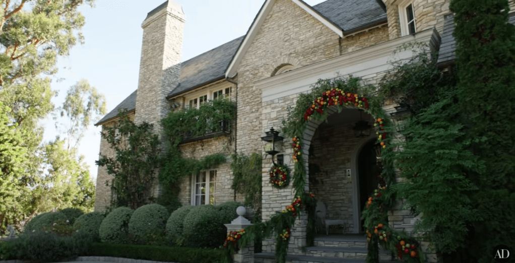 The entryway to the home.