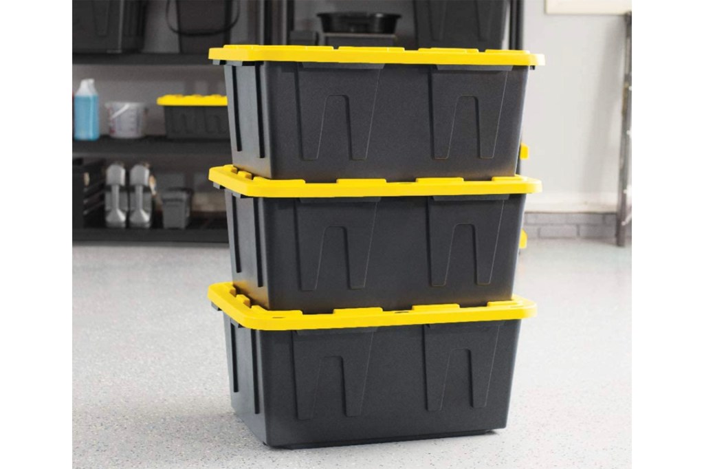 Original Black & Yellow 27-Gallon Tough Storage Containers