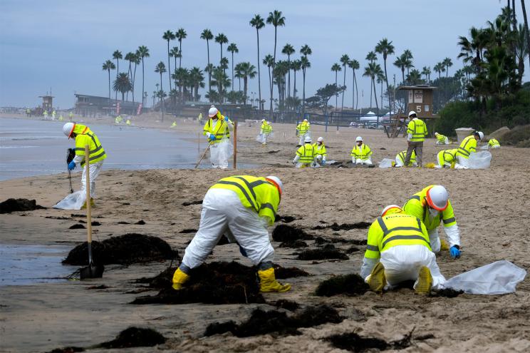 Criminal charges were levied against three companies responsible for spilling thousands of gallons of crude oil into the Pacific Ocean in Southern California.