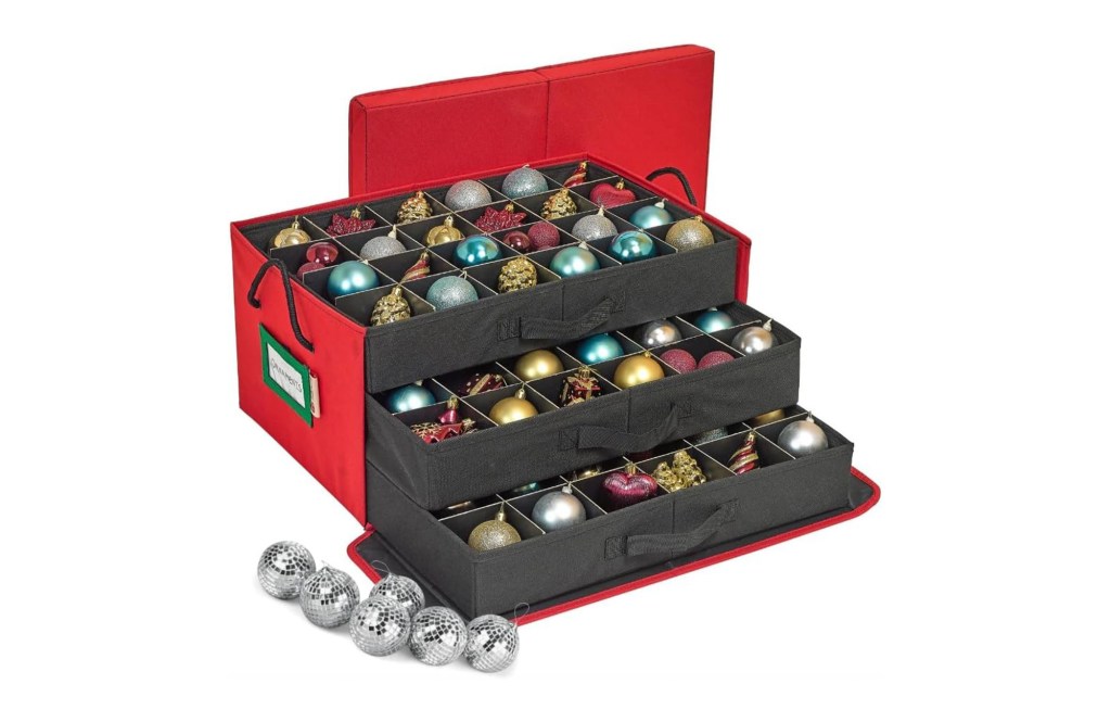 HOLDN’ STORAGE Christmas Ornament Storage Container Box