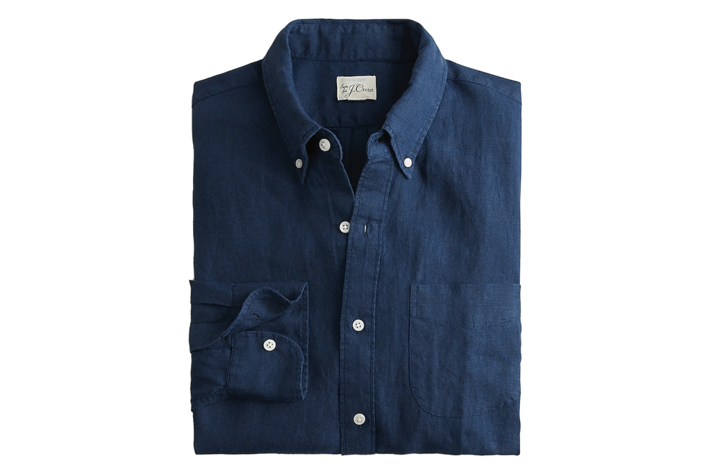 J.Crew Slim Untucked Baird McNutt Irish Linen Shirt