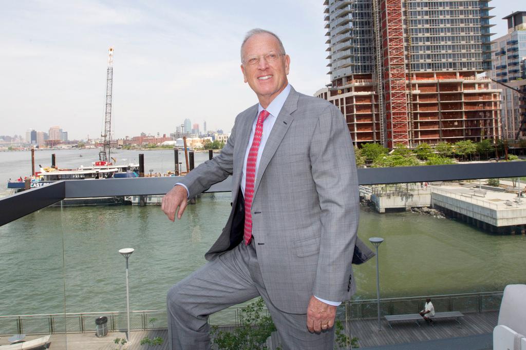 Jeffrey Levine, Chairman of Levine Builders at the rental building on 1 North Fourth Street in Williamsburg.